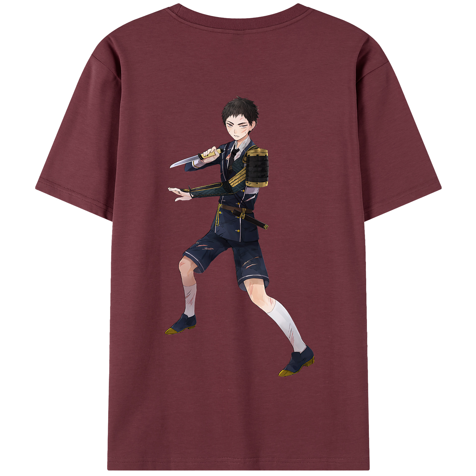 （画像用） 刀剣乱舞 Touken Ranbu 綿100％半袖Tシャツ（背面プリント）